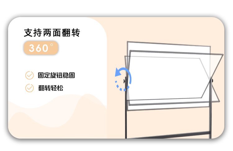 M94辦公教學(xué)H型雙面移動支架白板-移動白板-磁性白板細(xì)節(jié)展示